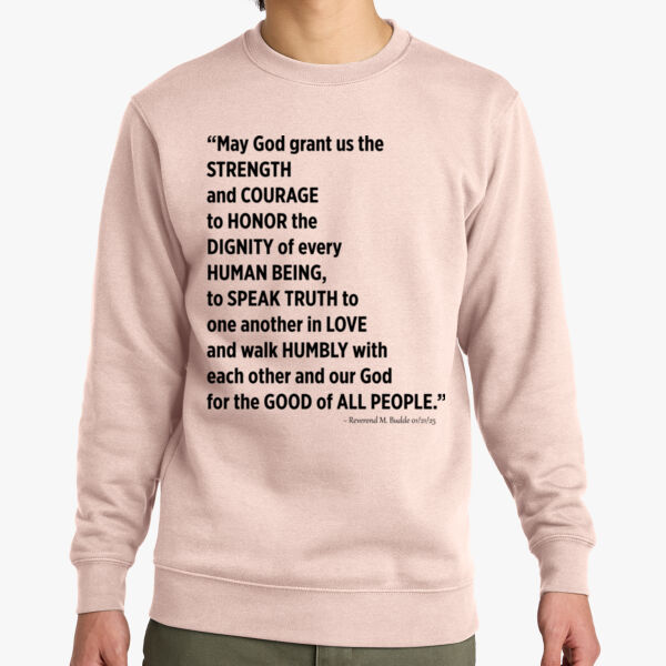 Rev. Budde Quote - Ringspun Crewneck  Thumbnail